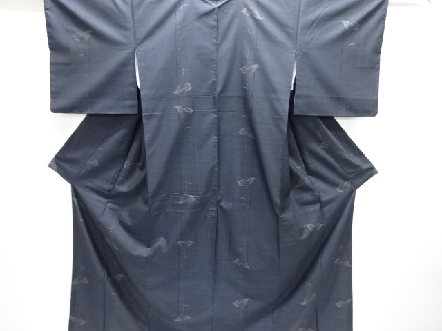 草の実模様織り出し本場泥大島紬着物(7マルキ)